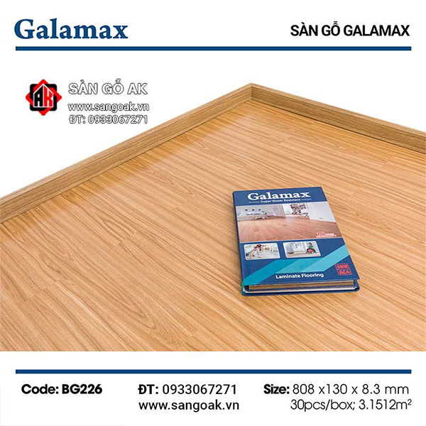 Sàn Gỗ Công Nghiệp TQ Galamax 8.3mm BG226